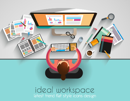 Team teamwork business template vector set 04