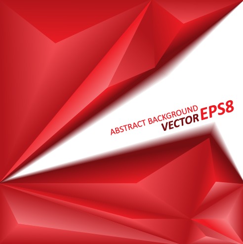 3D triangle geometry shapes background vector 01