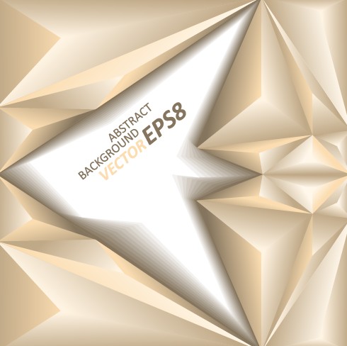 3D triangle geometry shapes background vector 03