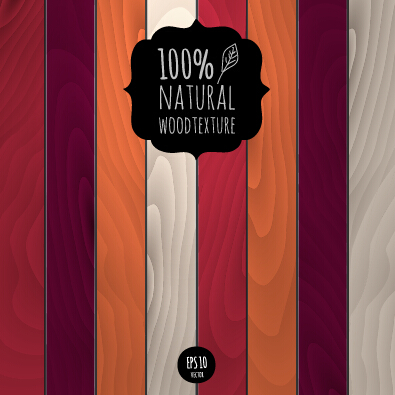 Vector natural wood background graphics 05