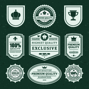 Vintage Ribbon Sale labels vector 05