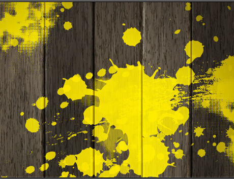 yellow wooden vintage paint background 