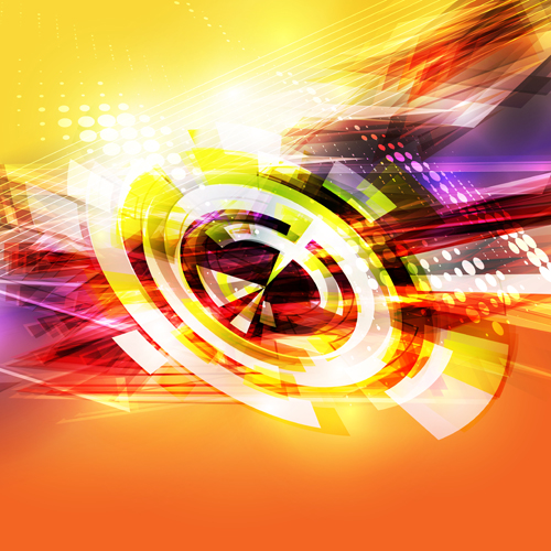 Abstract Garbage backgrounds vector 03