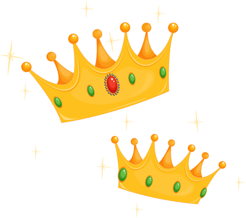 Noble of Crown design vector set 02