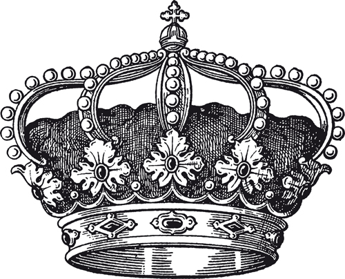 Noble of Crown design vector set 04