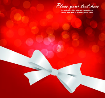 Shiny 2014 Christmas red background vector 01