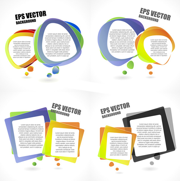 Language dialog frames vector