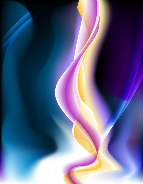 dynamic light lines vector background set 05
