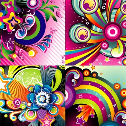 Set of Wonderful Backgrounds