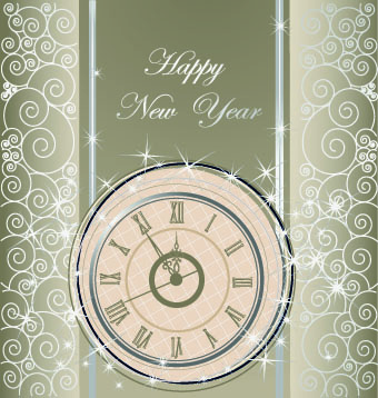 new year glowing background vector background 