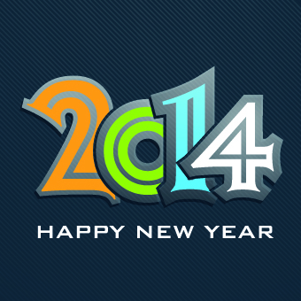 new year new background vector background 2014 