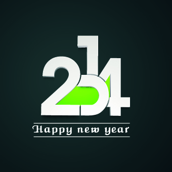year new year new background vector background 2014 