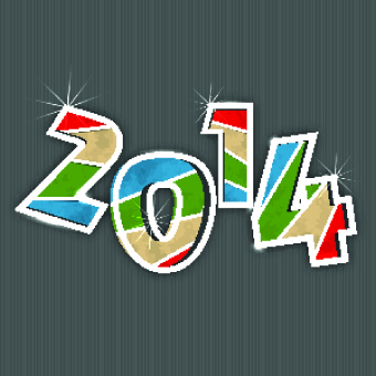 year new year new background vector background 2014 