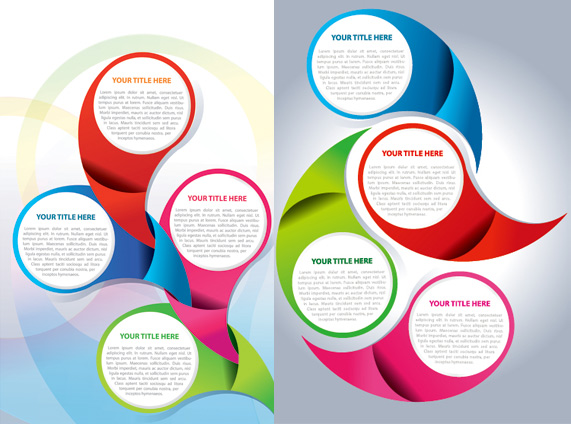 Circular background design 1 Vector