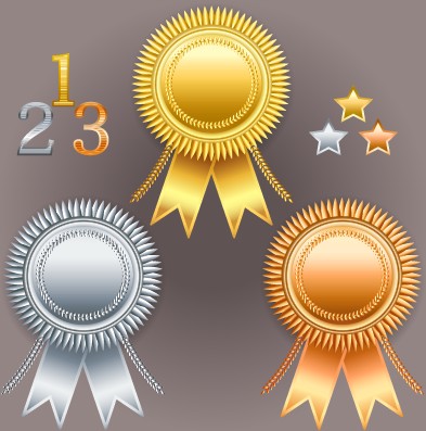 creative colored badges badge award 