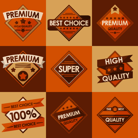 Best retro sales labels vector set 01
