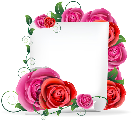 vector graphics vector graphic rose paper 