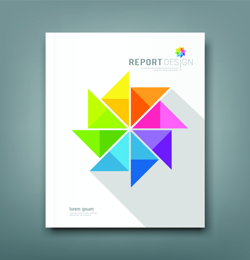 Business cover abstract design vector 05