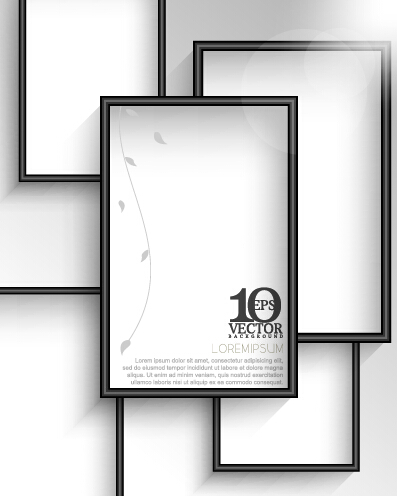 Creative photo frame vector background 01