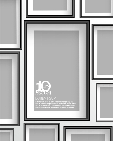 Creative photo frame vector background 02