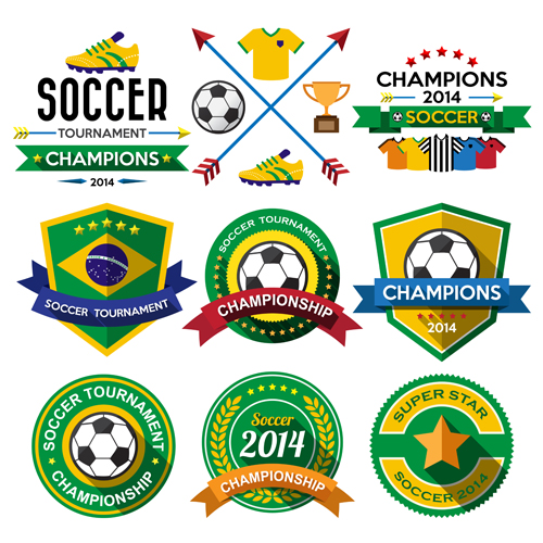 soccer labels creative 