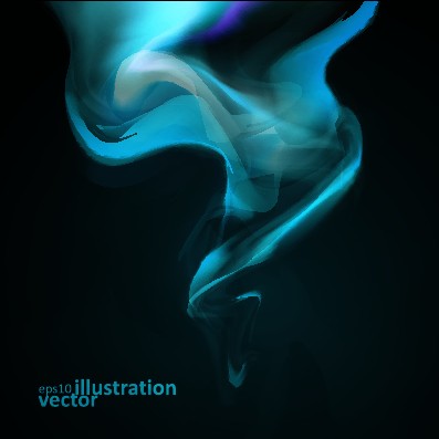 Dynamic light waves background vector material 03