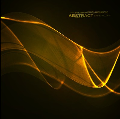 Dynamic light waves background vector material 05