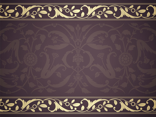 Elegant ornament floral borders seamless vector 02
