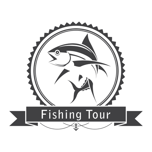 vintage tour label fishing 