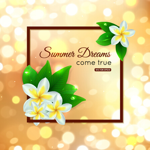 Halation summer art background vector 02