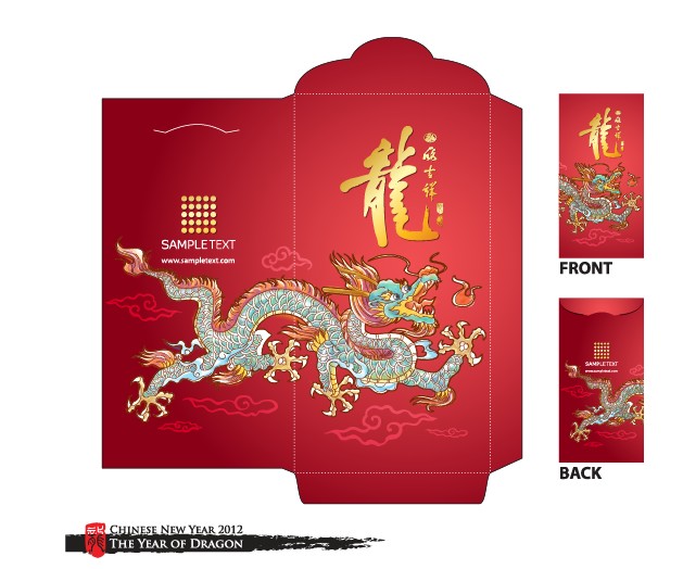Box packaging template vector 03