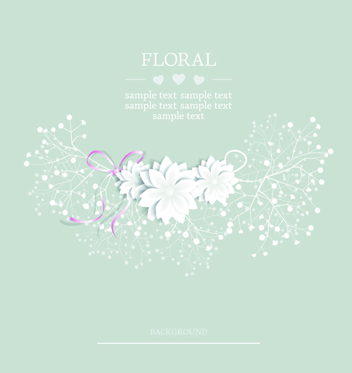 paper flowers flower background vector background  