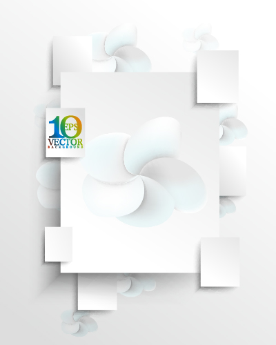 Paper square abstract vector background