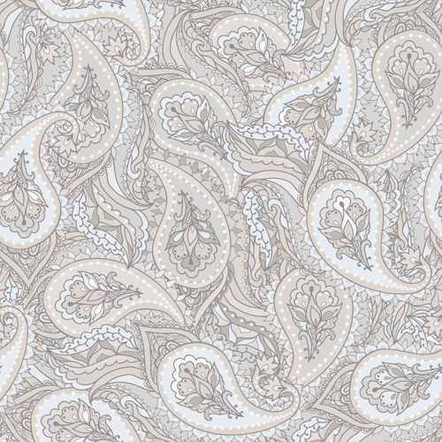 Pattern paisley seamless vector material 01