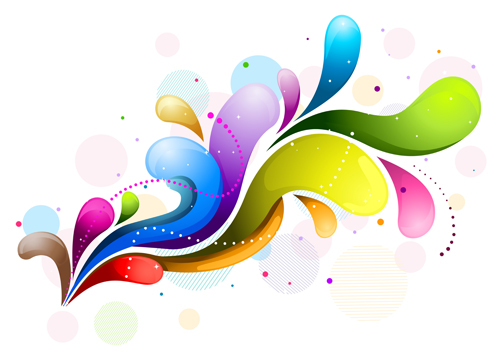 ect holiday background vector set 01 Shiny colored object holiday background vector set 01