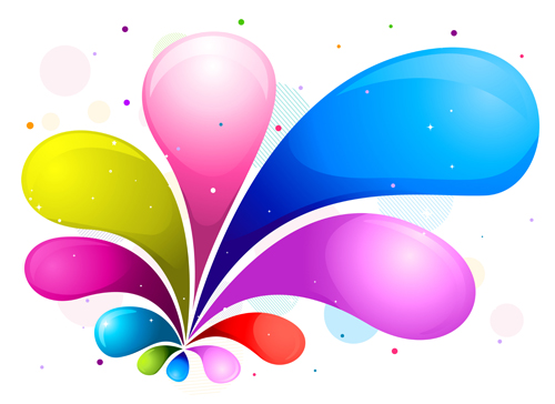ect holiday background vector set 02 Shiny colored object holiday background vector set 02