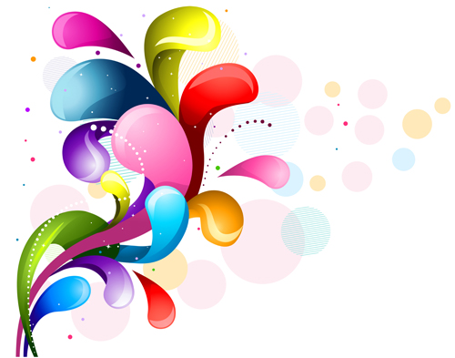 ect holiday background vector set 03 Shiny colored object holiday background vector set 03
