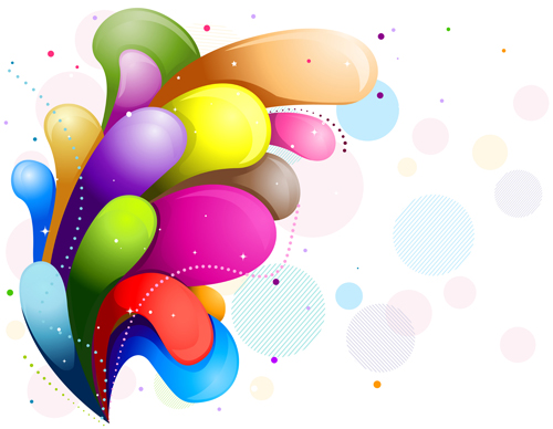 ect holiday background vector set 05 Shiny colored object holiday background vector set 05