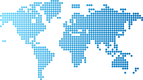 Simple world maps vector material 03