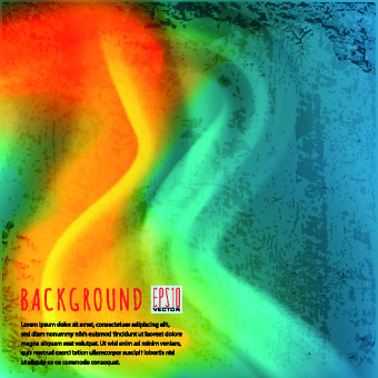Colored abstract background design vector 02