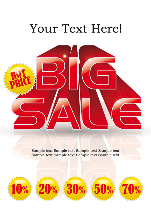 Cover of Big Sale publicize page vector 03
