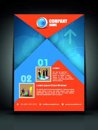 Exquisite business flyer template 03