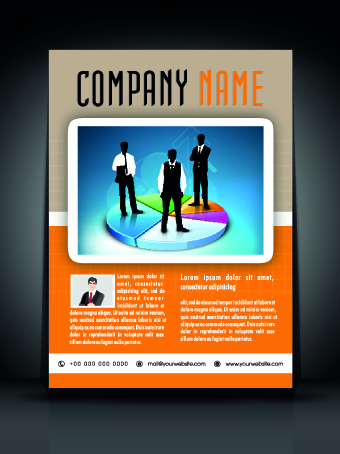 Exquisite business flyer template 05