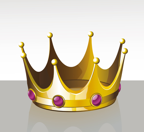 Noble of Crown design vector set 01