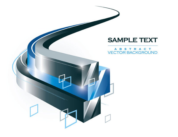 Abstract Cube vector background 02