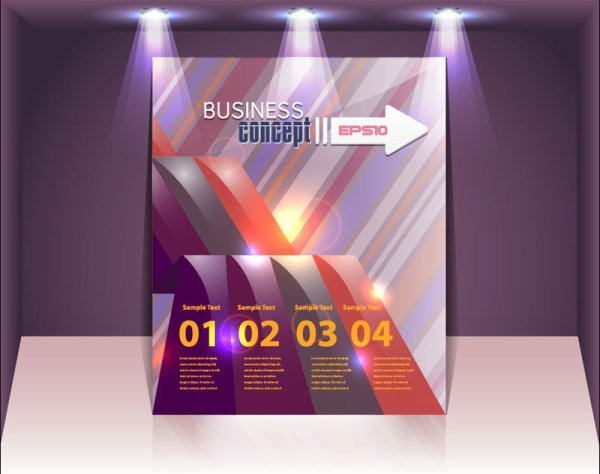 Display board cover background vector 06