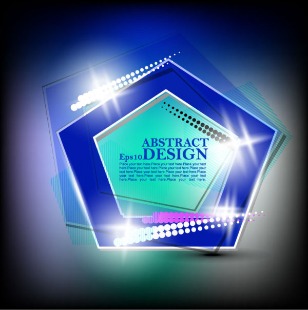 Shiny concept of background vector 05