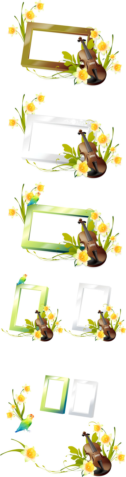 violin photo frame Patterns 