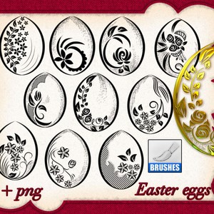 Easter Eggs Brushes