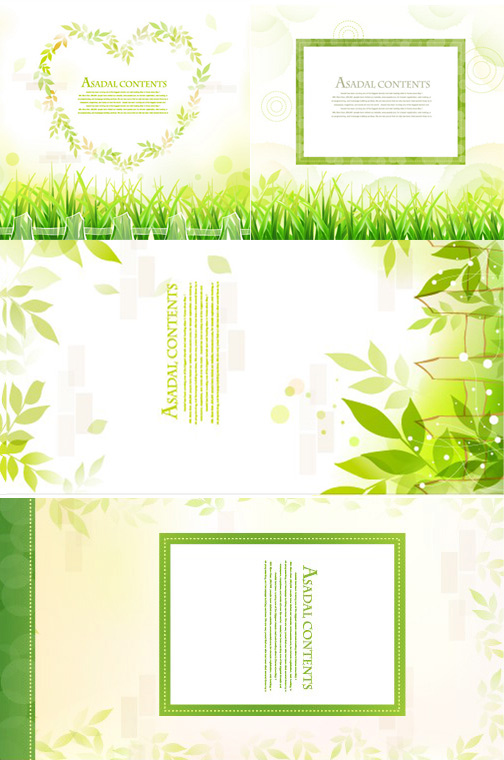green frame decorative 